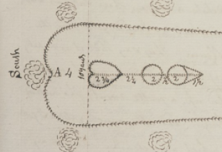 Old drawing of an Indigenous Game