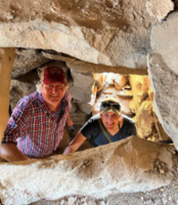 Archaeologists at a site in Jordan