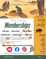 Issue 57 cover page archaeologists excavating in the fall