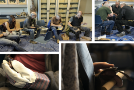 People flintknapping
